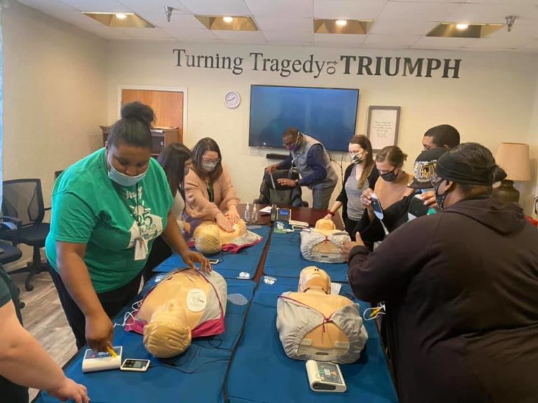 AED Donation and Training to Girls’ Haven Cardiovascular Foundation